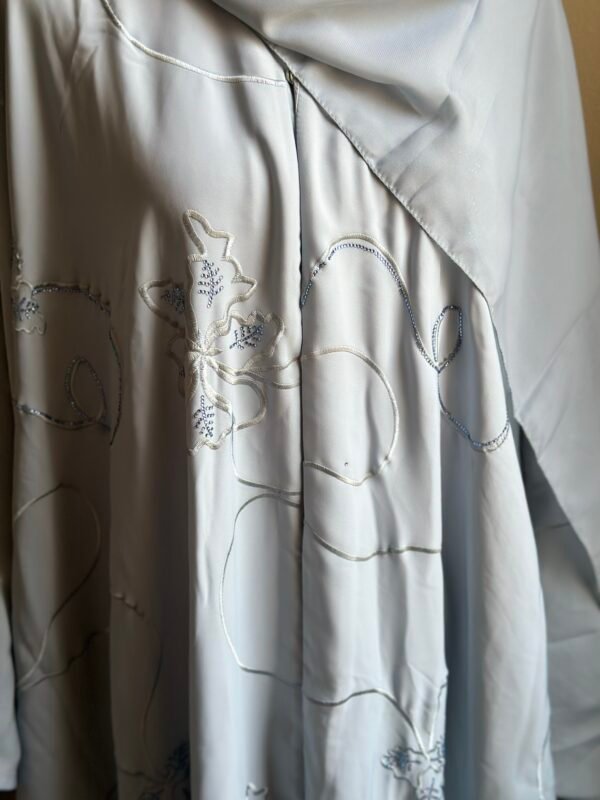 ALINA Butterfly/ Farasha Abaya in Baby Blue - Image 2