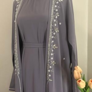 RAYA - Muted Purple Abaya Set