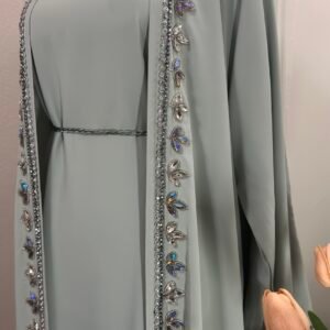 NAHLA - Mint Green Abaya Set