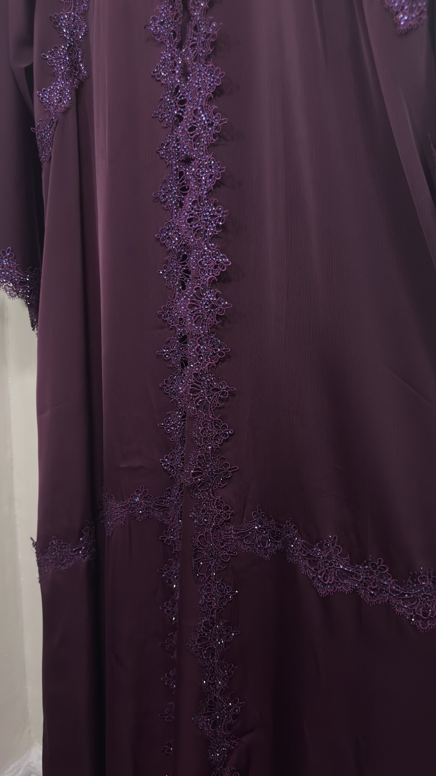 SANA - Purple 2 Piece Abaya Set - Image 5