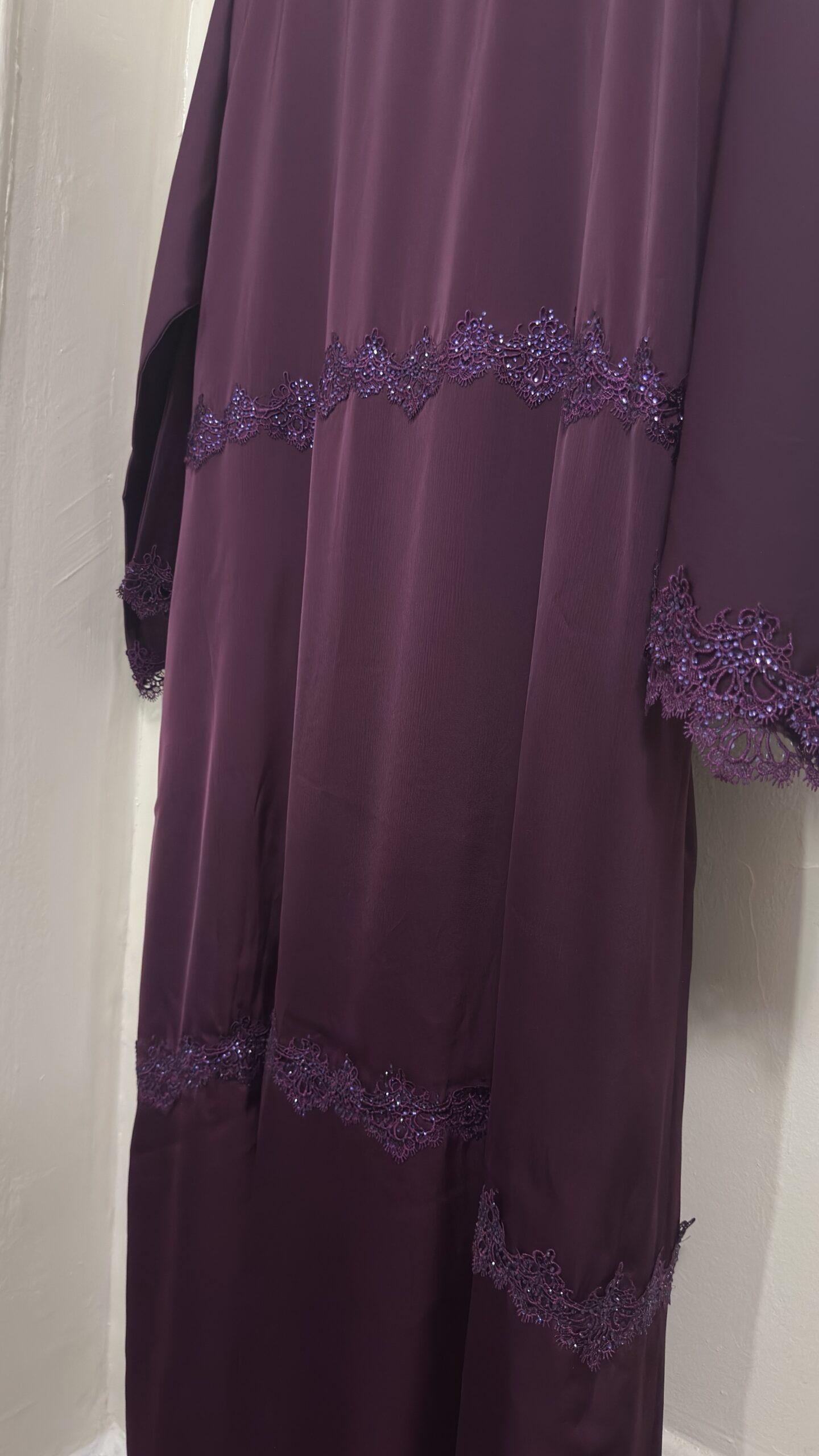 SANA - Purple 2 Piece Abaya Set - Image 7