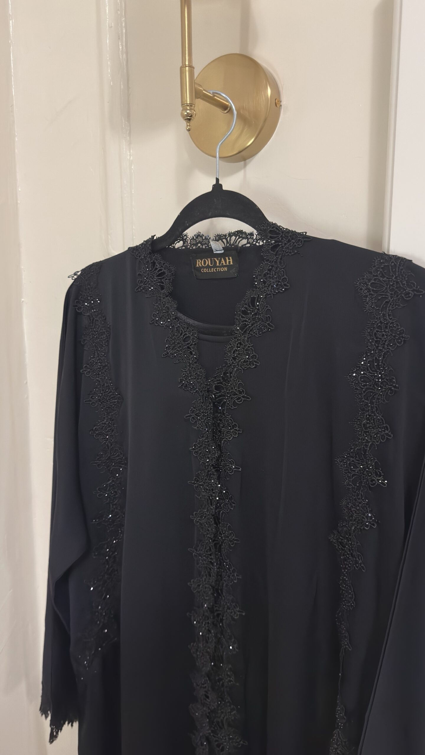 SANA - Black 2 Piece Abaya Set - Image 7