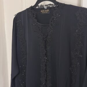 SANA - Black 2 Piece Abaya Set