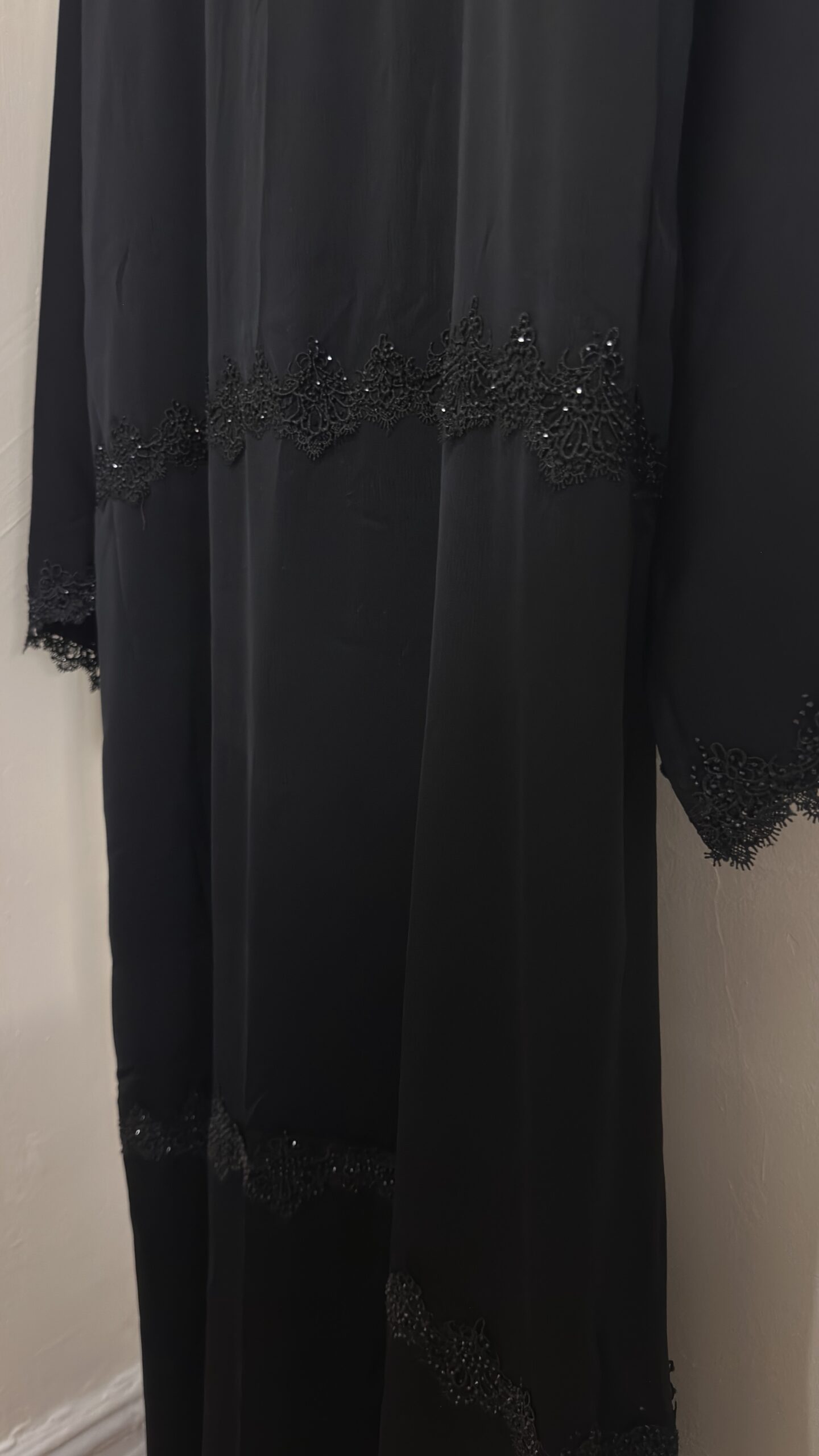 SANA - Black 2 Piece Abaya Set - Image 6
